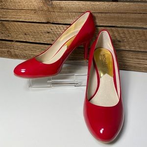 Michael Kors Red Patent Leather Heels - Never Worn!